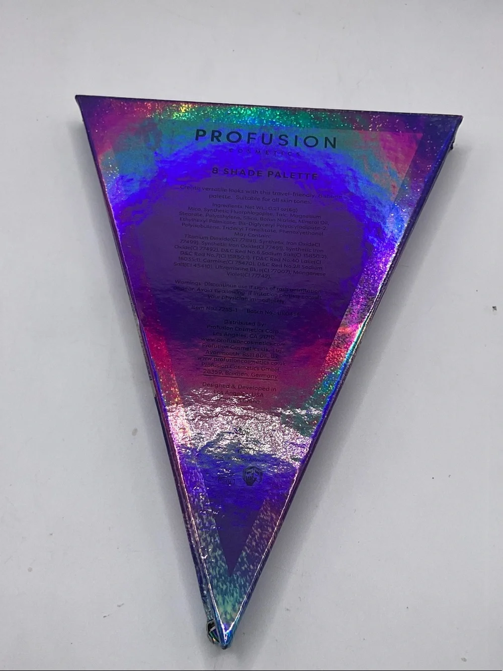 Profusion Cosmetics Euphoric 8-Shade Palette - Purple Holographic